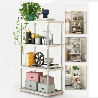 Estante 4 Prateleiras Organizador Multiuso Quarto Bancada Banheiro Cozinha Lavanderia Sapateira Escritorio Desmontavel