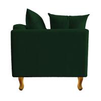 Recamier Azura 160cm Com Almofada Lado Direito Suede Cor Verde - 1