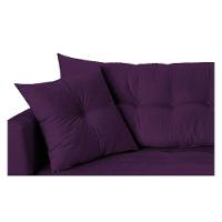 Recamier Azura 160cm Com Almofada Lado Direito Suede Cor Roxo - 5