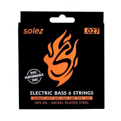 Encordoamento Para Contrabaixo 6 Cordas Slb627 .040 Solez