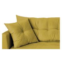 Recamier Azura 160cm Com Almofada Lado Direito Suede Cor Amarelo - 2