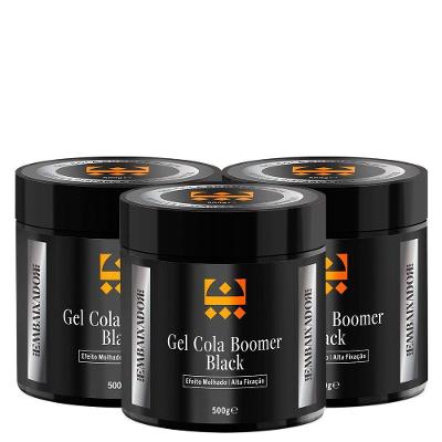 Kit 03 Gel Cola Boomer Black Embaixador 500G