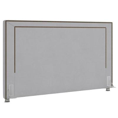 Cabeceira Casal 140Cm Mali P02 Veludo Cinza