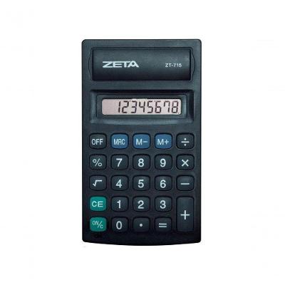 Calculadora Pessoal Zeta Zt7158 Dígitos