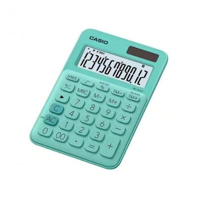 Casio Calculadora Mesa Ms20uc12 Dígitos Verde
