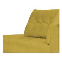 Recamier Azura 185cm Com Almofada Lado Esquerdo Suede Cor Amarelo - 3