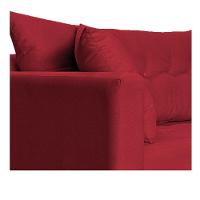 Recamier Azura 185cm Com Almofada Lado Direito Suede Cor Vermelho - 6