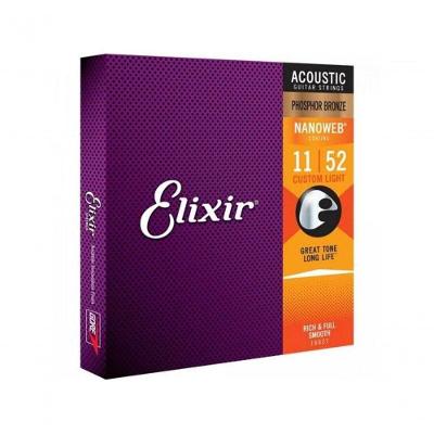 Encordoamento Violão .011 Custom Light Elixir