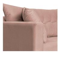 Recamier Azura 185cm Com Almofada Lado Direito Suede Cor Rosê - 6