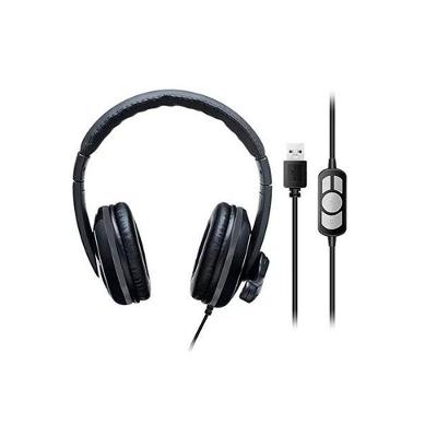 Headset Com Fio Hf700 Usb 210cm Ruído Preto