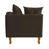 Recamier Azura 185cm Com Almofada Lado Direito Suede Cor Marrom - 7