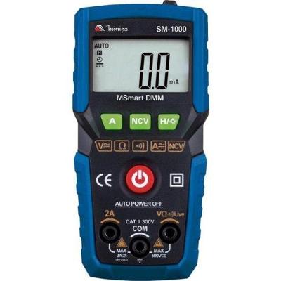 Multímetro Digital Minipa Sm-1000 Azul Preto