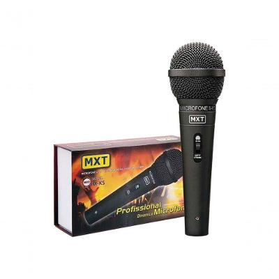 Microfone Mxt M-k5 Preto Com Fio 3 Metros