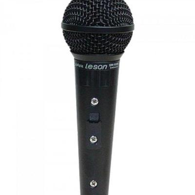 Microfone Leson Sm58 Profissional Preto Fosco