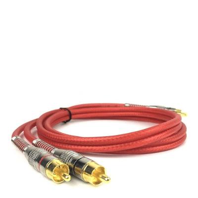 Cabo Rca Macho X Macho Technoise 400 Pro 5mm Vermelho 1m