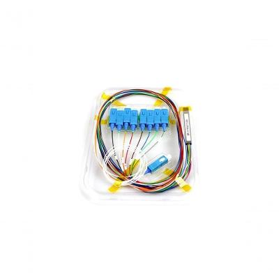 Cabo óptico Splitter Evus Plc1x8 Sc-upc 1m G657a1