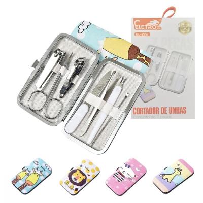 Kit Cortador De Unhas 07 Em 1 Conjunto De Manicure Pedicure