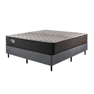 Conjunto Box Casal Ecoflex Comfort 51x138x188 Cinza