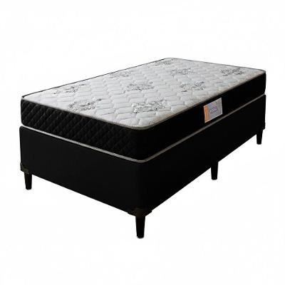 Conjunto Box Solteiro Itaflex Colchão Gazin 41x88x188 Preto