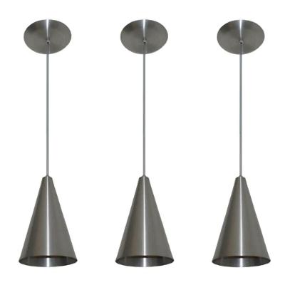 Lustre Pendente Balcão Cozinha Alumínio 03 Un
