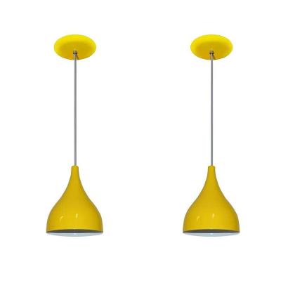 Luminárias Pendentes Balcão 2 Un Amarela