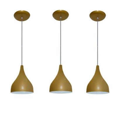 Luminárias Pendentes Balcão 3 Un Dourado