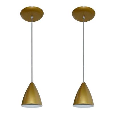 Lustres Pendentes 2 Un Dourado