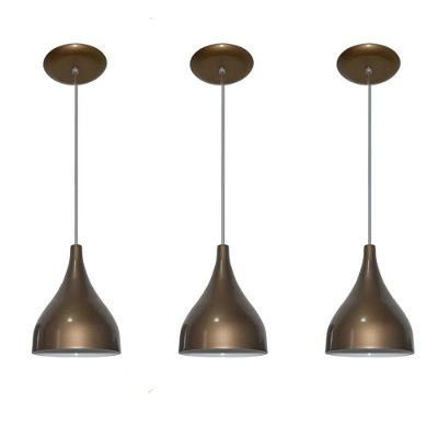 Luminárias Pendentes Balcão 3 Un Ouro Velho