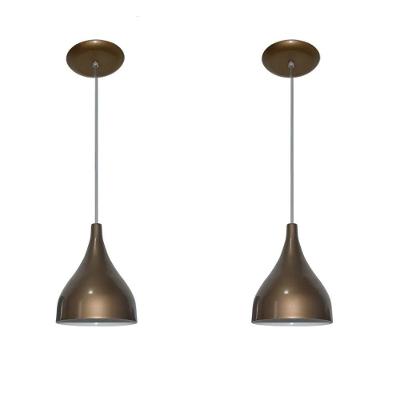 Luminárias Pendentes Balcão 2 Un Ouro Velho