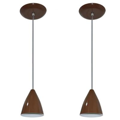 Lustres Pendentes 2 Un Marrom
