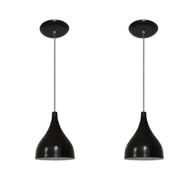 Luminárias Pendentes Balcão 2 Un Preto