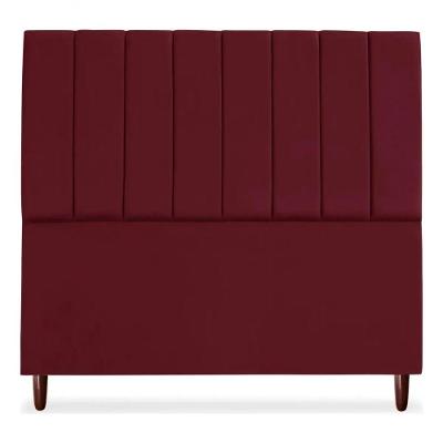 Cabeceira De Cama Box Carla Casal 140 Cm Suede Bordo Do Lar Móveis E Decoração