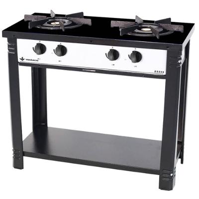 Fogão Industrial Venâncio A Gás Bravo 2 Bocas Branco Esmaltado Br2bbr