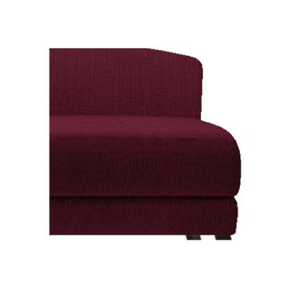 Recamier Heitor 160cm Com Almofada Lado Esquerdo Suede Cor Bordô/bege
