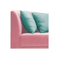 Recamier Heitor 140cm Com Almofada Lado Esquerdo Suede Cor Rosa Bebê/tiffany - 5