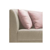 Recamier Heitor 140cm Com Almofada Lado Esquerdo Suede Cor Begê/rosê - 3