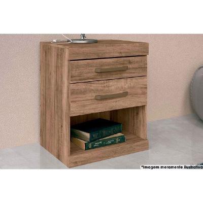 Mesa Cabeceira Plus C- 2 Gavetas Atacama-jatobá - Santos Andirá