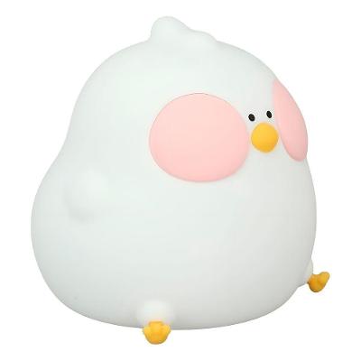 Luminária Decorativa De Mesa Galinha Led Silicone Luz