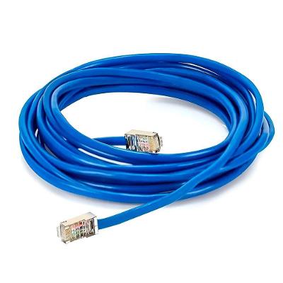 Cabo De Rede 5m Lan Internet Crimpado Azul Ethernet - Conexão Rápida E Estável Para Internet E Redes
