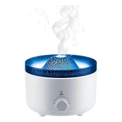 Umidificador De Ar Difusor Aromatizador Efeito Vulcão Com Névoa Relaxante E Luzes