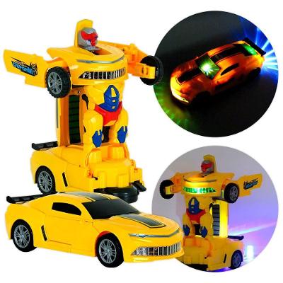 Brinquedo Carro Robô 2 Em 1 Musical Bate Volta Luzes - Diversão E Transformação Para Crianças