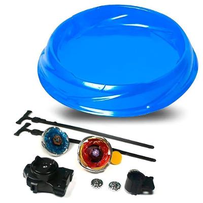 Brinquedo 2 Beyblade Metal Lançador Fusion Peão Arena - Batalhas Emocionantes