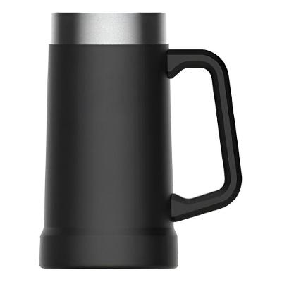 Caneca Térmica 710ml – Bebida Sempre Na Temperatura Ideal Aço Inox Lisa Suco Preta