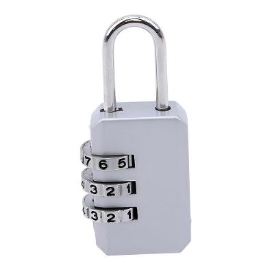 Cadeado Com Segredo 3 Dígitos Em Metal Resistente – Ideal Para Mala, Mochila E Armário Bloqueio Combinação cinza