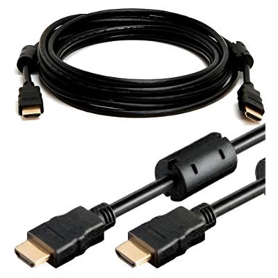 Conector Hdmi 5 Metros Ponta Dourada áudio Imagens - Alta Qualidade 4k@60hz E áudio Sem Auxiliar