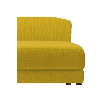 Recamier Heitor 185cm Com Almofada Lado Esquerdo Suede Cor Amarelo/bege - 2