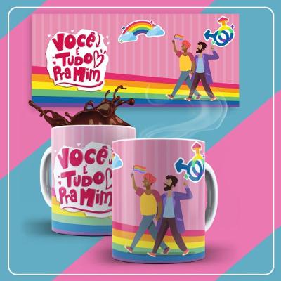 Caneca De Porcelana 325ml Lgbt Decorada Lgbt 4