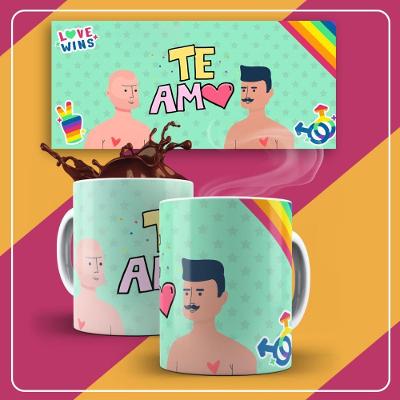 Caneca De Porcelana 325ml Lgbt Decorada Lgbt 2