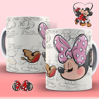 Caneca De Porcelana 325ml Personagens Disney Minnie 2