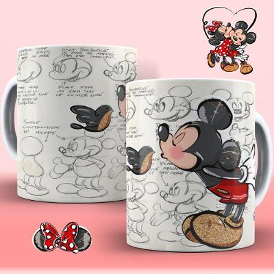 Caneca De Porcelana 325ml Personagens Disney Mickey 2